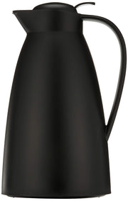 Glass Vacuum Frosted Plastic Carafe by Alfi – 33.8 Ounces, 1 liters, Plastic, Black, Model THRAG2800BK2