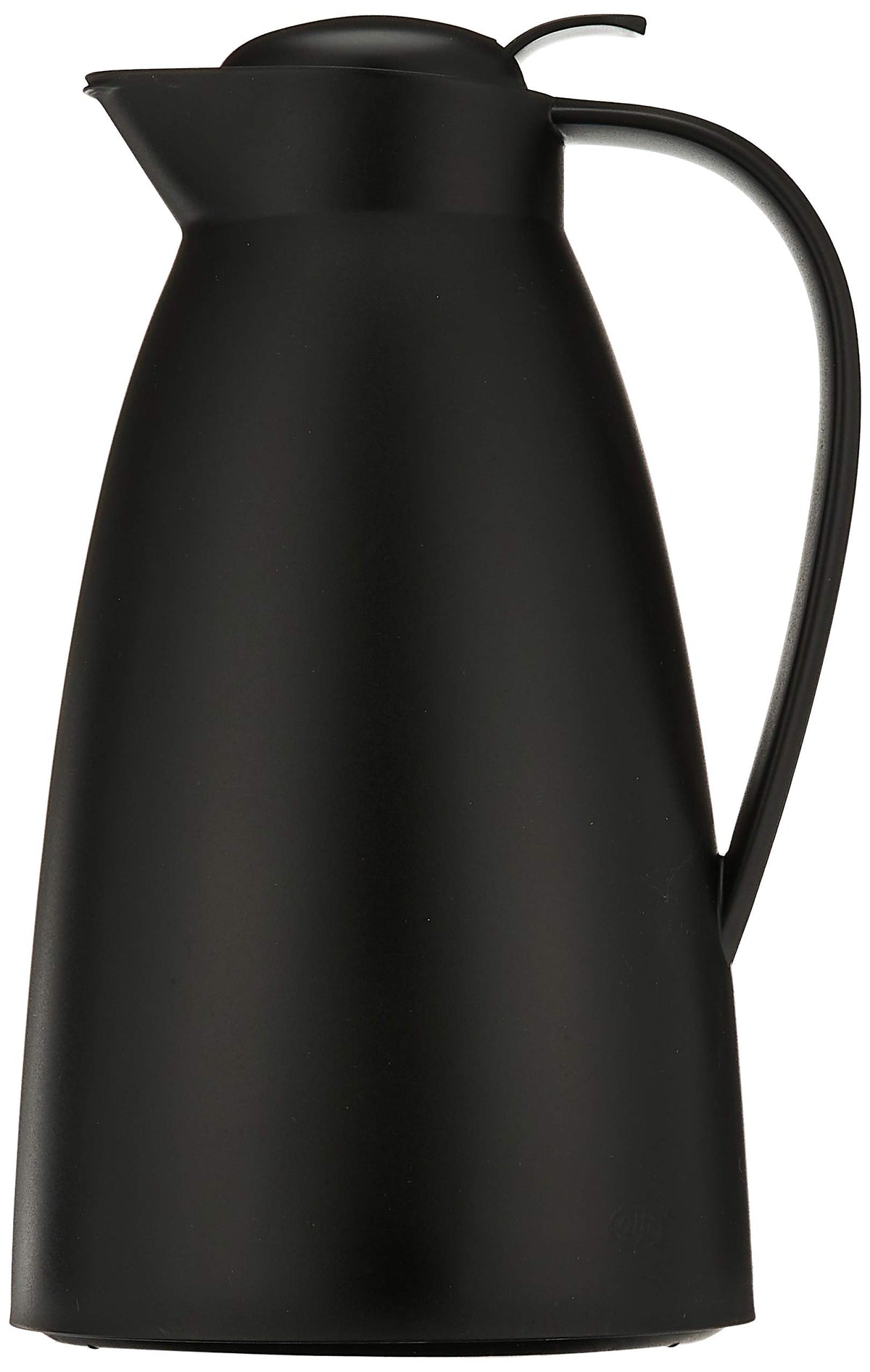 Glass Vacuum Frosted Plastic Carafe by Alfi – 33.8 Ounces, 1 liters, Plastic, Black, Model THRAG2800BK2