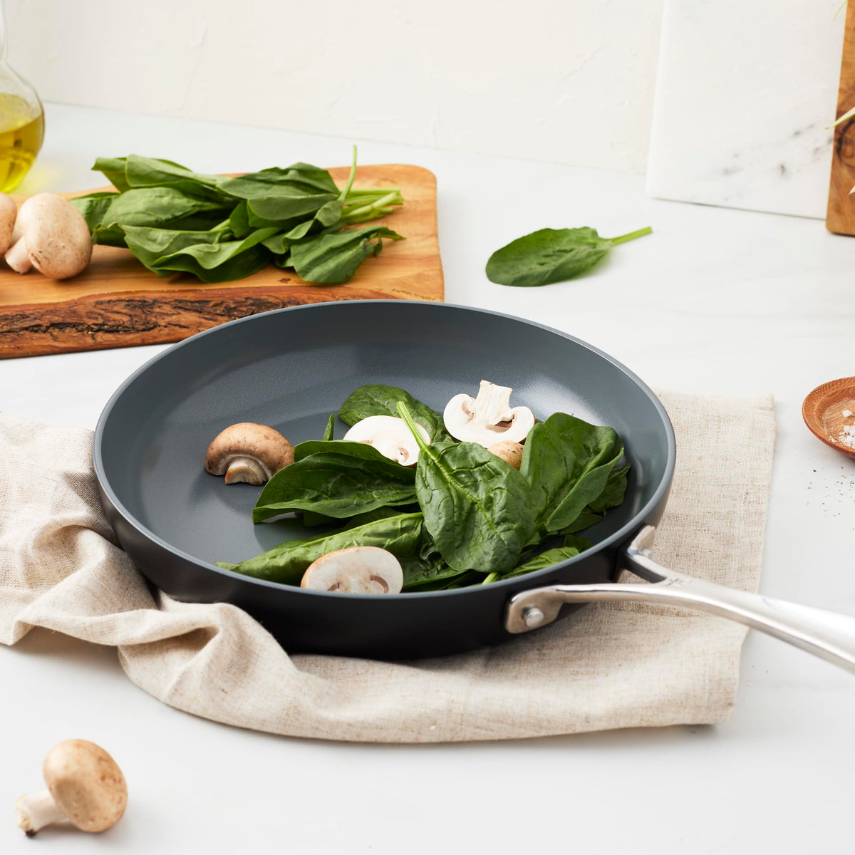 Release 10-inch Aluminum Ceramic Nonstick Fry Pan by HENCKELS – 10-inch, Aluminum, Black, Model 1031144