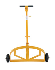Steel Low Profile Drum Dolly with Mold On Rubber Casters 21-5/8 In. x 31-5/8 In. x 37-5/8 In. 1000 Lb. Capacity Yellow by Vestil – 1, Alloy Steel, Yellow, Model LO-DC-MR