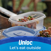 Food Storage Meal Prep Containers Reusable for Kitchen Organization by Ziploc – 8 Count, 118.0 milliliters, Plastic, Blue, Model 70931
