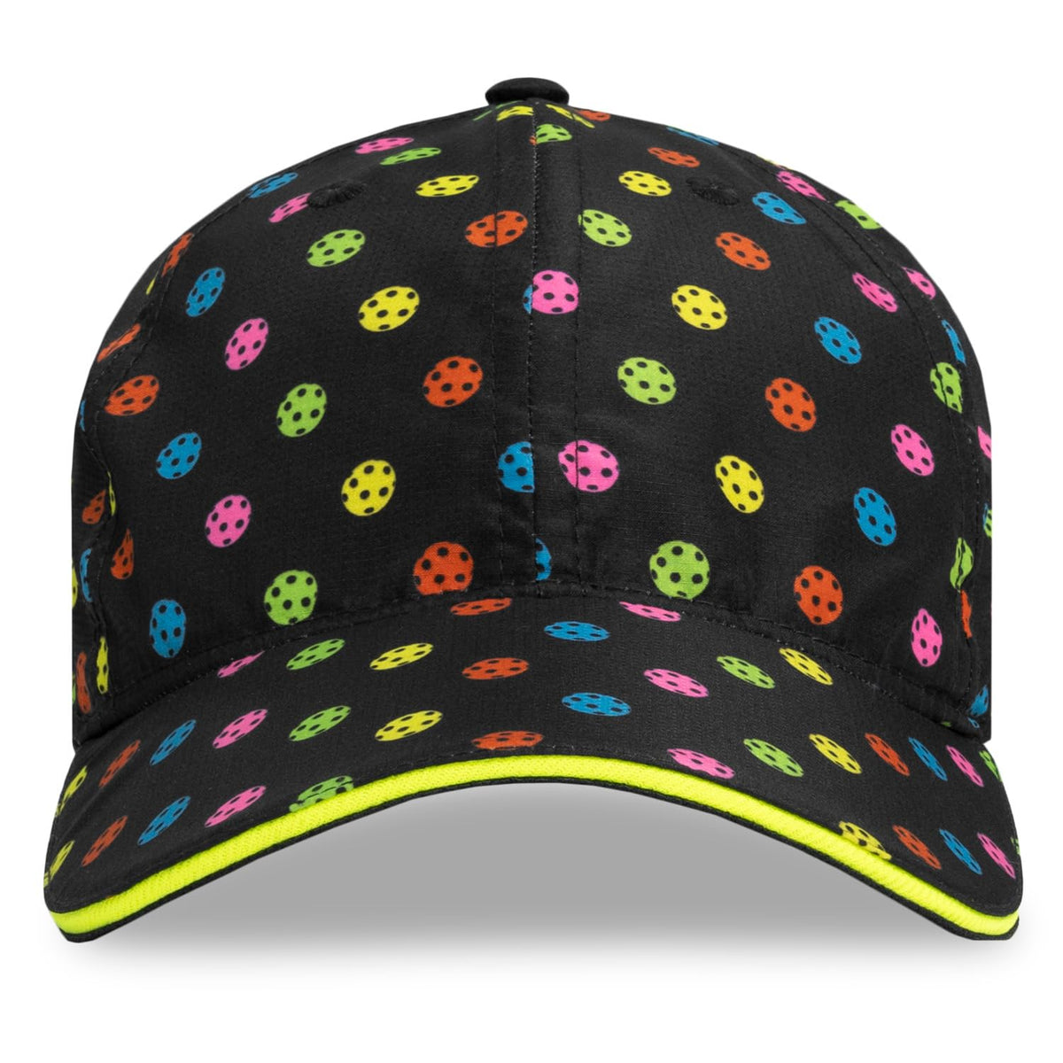 Perfomance Pickleball Cap Hat by Headsweats – One Size, Polyester, Black/Neon Pickleball