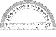 hand2mind Clear, Plastic, Student Math Protractor Set for Classroom (Pack of 100)