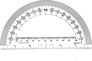 hand2mind Clear, Plastic, Student Math Protractor Set for Classroom (Pack of 100)