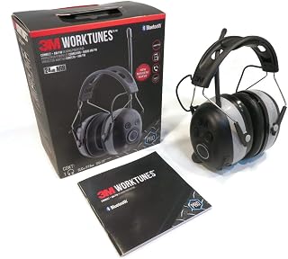 Peltor 90542-3DC Work Tunes Wireless Hearing Protector with Bluetooth Technology, Black