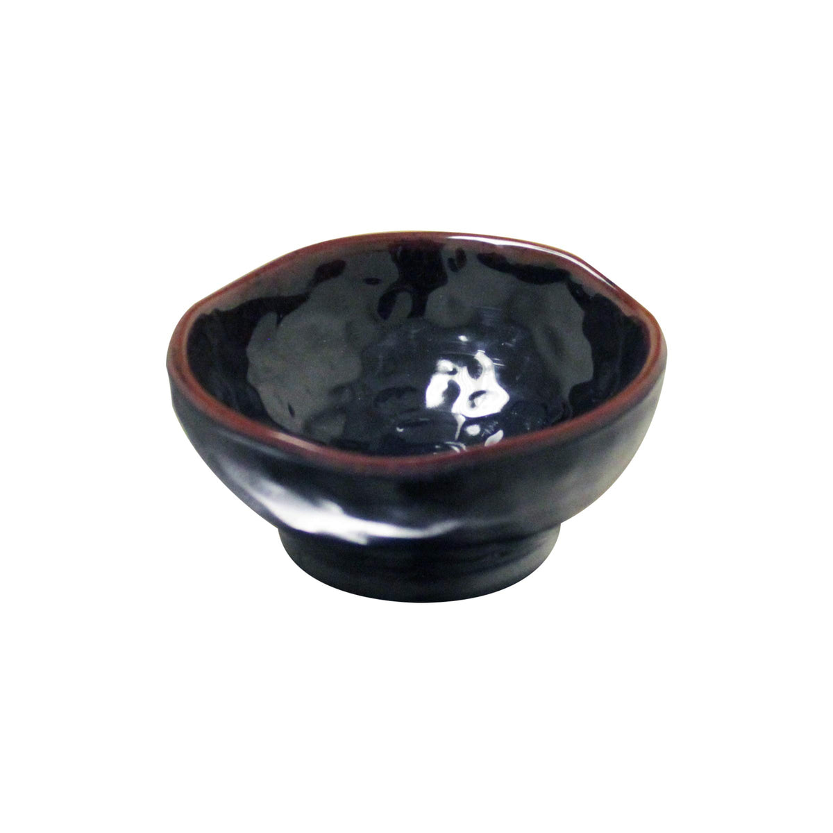 Tenmoku melamine dinnerware collection 2 oz by Thunder Group – Large, Melamine, Black brown, Model 3703TM