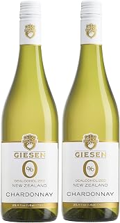Giesen Non-Alcoholic Chardonnay, Dealcoholized Wine, 750mL, 2 Pack | Fresh Citrus, Smooth Oak Finish, from New Zealand, Low Calorie