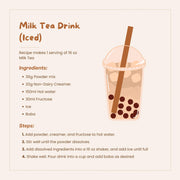Bubble Tea Powder Mix - 2.2 Pound (Milk Tea) by Bossen – 0.7 Ounce (Pack of 50), Pack of 50