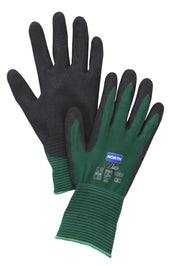 North by Northflex Oil Grip Nylon Knit Glove by Honeywell – 7, Nylon, Green, Pack of 12, Model NF35/7S