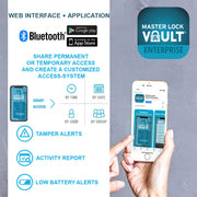 Master Lock OLD - Bluetooth Professional - Outdoor / 14.5 cm x 6.0 cm x 4.2 cm / Black Retail Locks