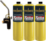 Trigger Start Torch (TS 8000 Torch + 3 MAP PRO Gas Cylinders) by c – No Size, Plastic, Black, Model TS8000