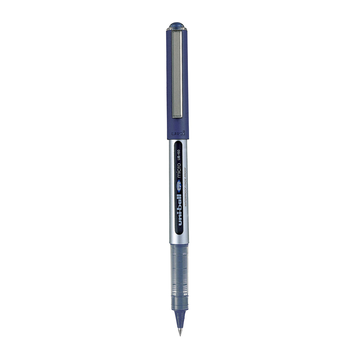 Eye Micro UB-150 Fine Rollerball Pen - Blue by Uni-Ball – 3pack, Stainless Steel, Blue, Pack of 3, Model 153486287