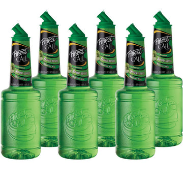 Premium Sour Apple Martini Drink Mix by Finest Call – 33.8 Fl Oz (Pack of 6), green, Pack of 6