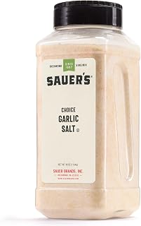 Garlic Salt, 40 Ounce (Pack of 1) | Sauer's Garlic Salt
