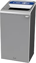 Rubbermaid Commercial Products 1961692 Configure Waste Receptacle Paper Recycling Can, Stainless Steel, 23 gal