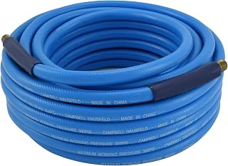 Campbell Hausfeld 3/8" PVC 50 Foot Air Hose with Bend Restrictors (PA121600AV) , Blue