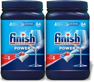 Finish POWER, Automatic Dishwasher Detergent Powerball, 48 Pods (Pack of 2)