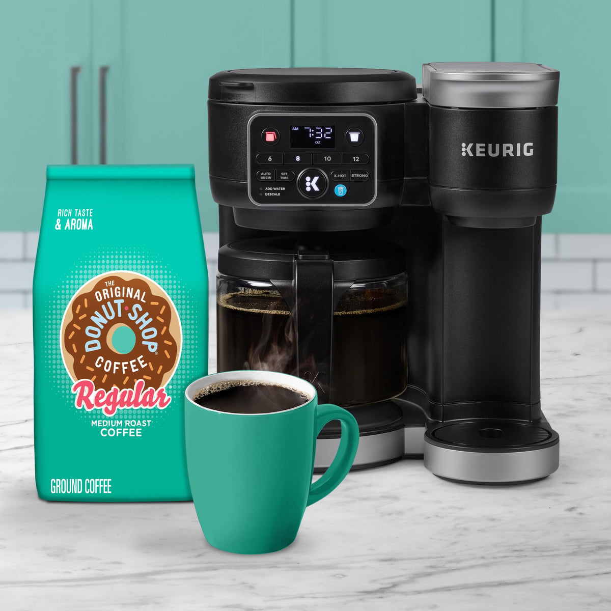 Regular, Ground Coffee, Medium Roast, 35oz. Bagged by The Original Donut Shop – 35 Ounce (Pack of 1)