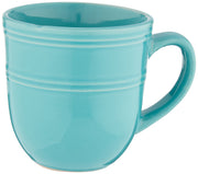 Madelyn Square Dinnerware Set by American Atelier – Unique Gift Idea 10.5x10.5", Stoneware, Turquoise, Pack of 16, Model 6524-16-RB
