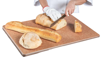 Tuff-Cut Cutting Board by San Jamar – 24"L x 18"W Pack of 6, Proprietary Blend, Natural, Pack of 6, Model TC182412