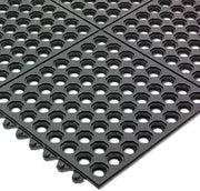 San Jamar KM1140B Connect-A-Mat, Light Duty, 3' x 3', Black