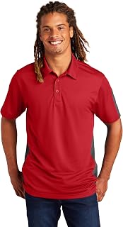 SPORT-TEK Men's PosiCharge Active Textured Colorblock Polo