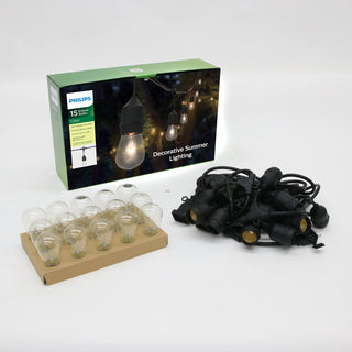 15 Clear Incandescent Edison Bulb Lights by PHILIPS – 28, Copper, Clear, Model 639304-278