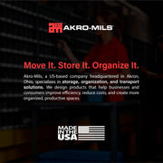 Akro-Mils Yellow / Containers / 15-Inch x 8-Inch x 7-Inch, 12-Pack Bucket Organizers
