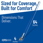 Commercial Dust Mop Handle by Carlisle FoodService Products – 1 Pack, Metal, Blue, Model 36201300
