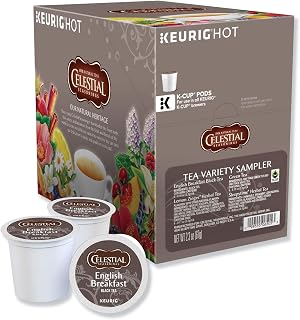 Celestial Seasonings Tea Sampler Keurig Single-Serve K-Cup Pods Variety Pack, 22 Count