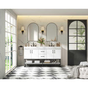 Caroline Bathroom Vanity White by Lighting Design – Wood, White, Model VF29260DWH