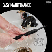 Brushtech Refrigerator Coil Cleaning Brush - Black – 1.5" H x 15.25" L x 1.5" W, Plastic, One Color, Model B47C