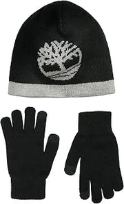Timberland Boys' Cuff Hat With Contrast Magic Glove Set