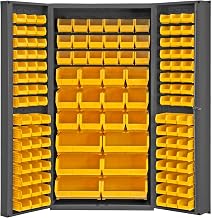 Durham Heavy Duty Welded 14 Gauge Steel Cabinet with 132 Bins, DC-BDLP-132-95, 24" Length x 36" Width x 72" Height
