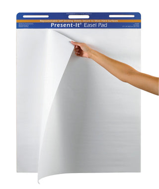 The Present-It Easel Pad by Pacon – 27" x 34", Paper, White, Model PAC104390