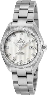Omega Seamaster Aqua Terra Automatic White Mother of Pearl Dial Ladies Watch 231.15.34.20.55.001