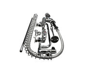 T&S Brass Wall Mount / not_applicable / Brass, Silver Touch On Kitchen Sink Faucets