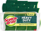 Scotch-Brite Heavy Duty Scrub Sponge, 9 Pack