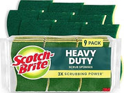Scotch-Brite Heavy Duty Scrub Sponge, 9 Pack
