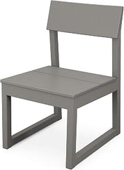 Polywood Edge Dining Side Chair in Slate Grey