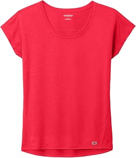 OGIO Women's Pulse Dolman Tee | Moisture Wicking Shirt for Women, Loose Fitting Short Sleeve Top