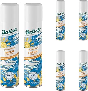 Batiste Dry Shampoo Fresh, Breezy Citrus Scent, Refreshes Hair Without Drying, 4.23 oz (Pack of 6)