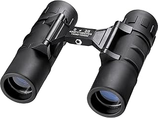 Barska Focus Free Compact Binoculars 9x25 – No Focus Needed, Fully Coated Optics, Waterproof Shockproof Armor, Lightweight Binoculars for Hiking, Birding, Sports, Travel
