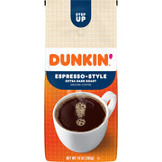 Dunkin' Espresso Extra Dark Roast / 10 Ounce (Pack of 6) / Brown Ground Coffee