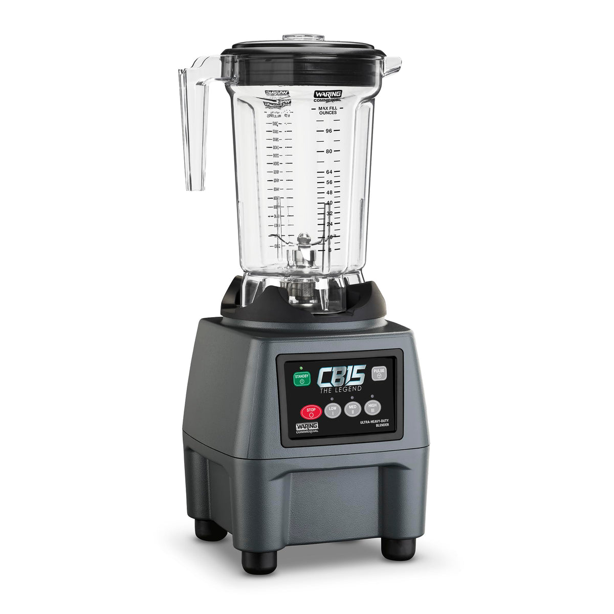 One-Gallon Food Blender with Electronic Keypad & Copolyester Jar by Waring – One Gallon, 1.0 gallons, Copolyester Jar, Black, Model CB15P