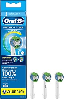 Oral-B 64703701 - Pack of 3 Precision Clean Electric Toothbrush Heads