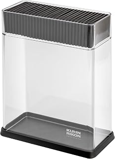 Kuhn Rikon COLORI Knife Block, Transparent, Unequipped, Blade Protection