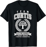 Team Curtis Last Name Surname Custom Family Reunion T-Shirt