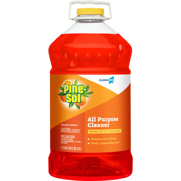 CloroxPro Pine-Sol All Purpose Cleaner – 144 Ounce (Pack of 1), Pine, Orange, Model 41772