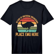 Mens Emu Design for an Emu Birder Performance T-Shirt
